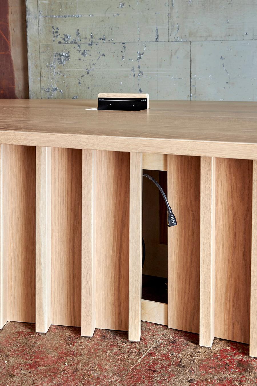 会议桌可移动的木板隐藏电源